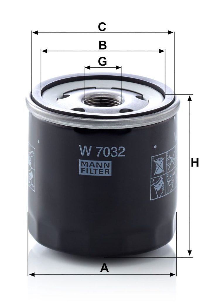 Yağ filtresi W7032 - Görsel 2