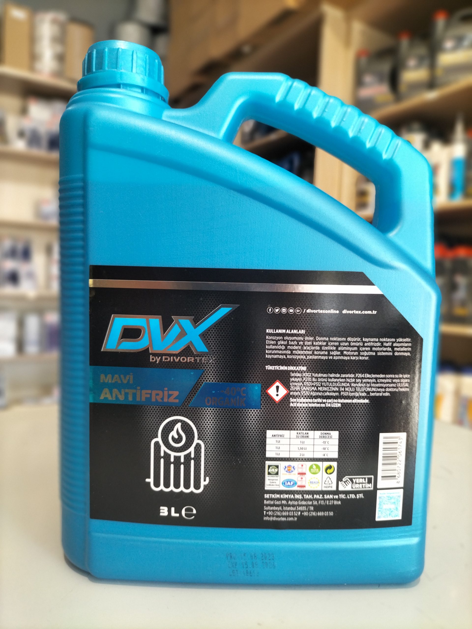 DVX mavi antifriz -40 3lt